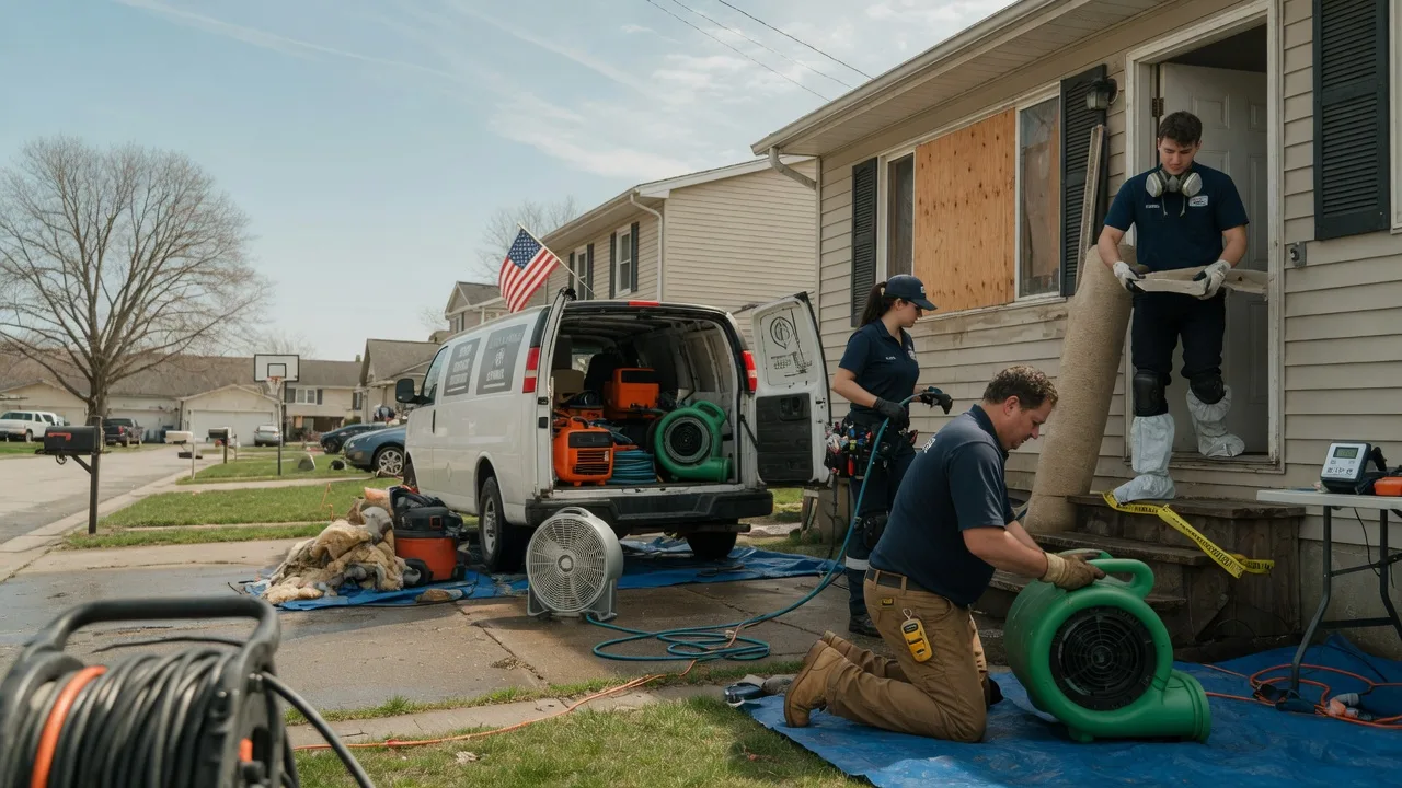 Water Damage Restoration in Burlington, MI near me